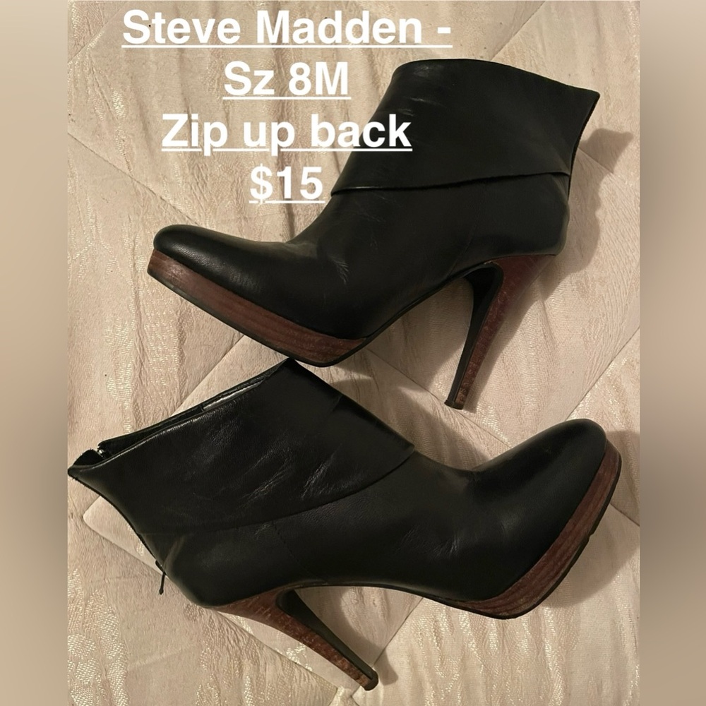 Disregard pic price
Steve Madden Sz 8M (USA)
Black  $8